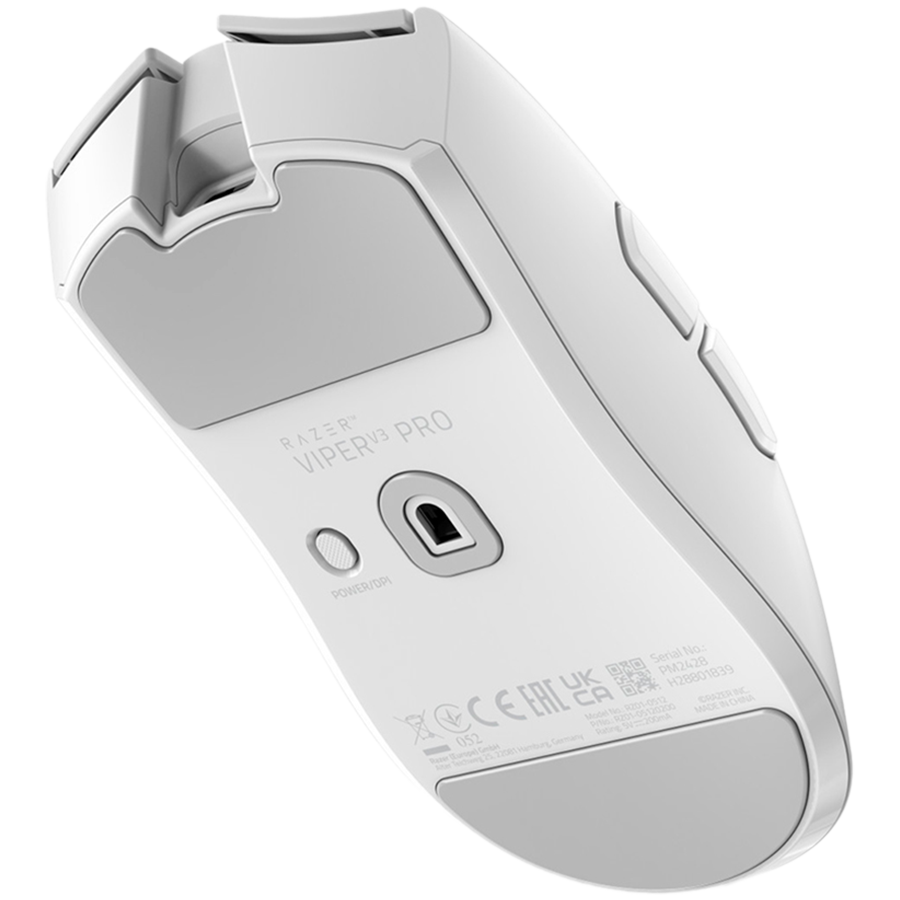 Razer Viper V3 Pro - White, Gaming mouse, HyperSpeed Wireless, Focus Pro 35K Optical Sensor Gen-2, 35K DPI, Optical Mouse Switches Gen-3, 90-million Clicks, 100% PTFE mouse feet, 54 g (excluding cable and dongle), USB Type A to USB Type C cable thumbnail 3