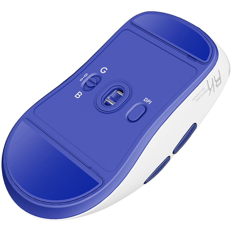 ROYAL KLUDGE M30 White Blue Gaming Mouse PAW 33111K thumbnail 5