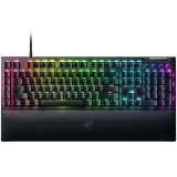 Razer BlackWidow V4 Mechanical Gaming Keyboard, US Layout, Green Switch, Razer Chroma™ RGB, 6 Macro Keys, Lubricated Stabilizers, Media Keys, Magnetic Wrist Rest, Up to 8000 Hz Polling Rate, Detachable Type C Cable