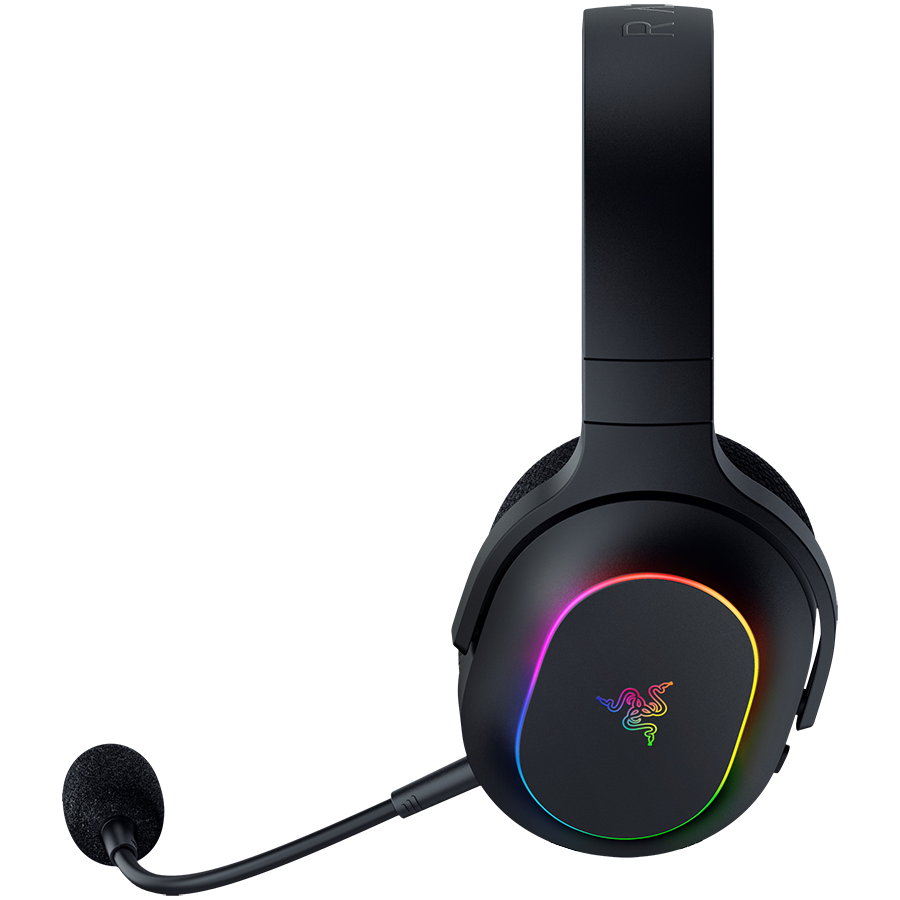 Razer Barracuda X Chroma, Gaming Headset, Black, Oval Ear Cushions, 2.4 GHz Wireless / Bluetooth, Breathable Fabric with Memory Foam Cushions, Detachable Razer™ HyperClear Cardioid Mic, 7.1 Surround sound: Only available on Windows 10 64-bit (or higher) thumbnail 3