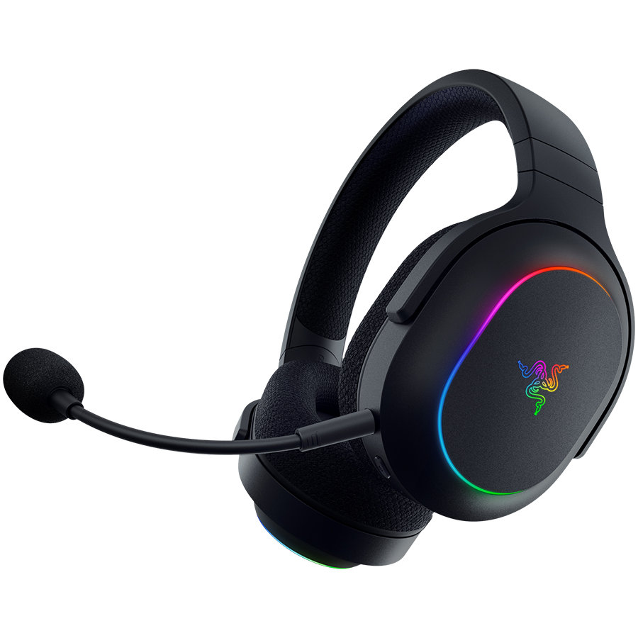Razer Barracuda X Chroma, Gaming Headset, Black, Oval Ear Cushions, 2.4 GHz Wireless / Bluetooth, Breathable Fabric with Memory Foam Cushions, Detachable Razer™ HyperClear Cardioid Mic, 7.1 Surround sound: Only available on Windows 10 64-bit (or higher) thumbnail 4