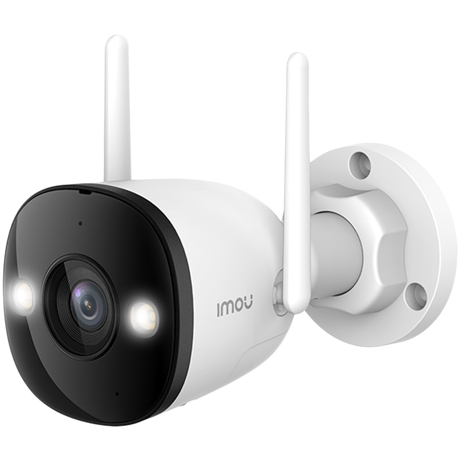 Imou Bullet 3, Smart full color night vision Wi-Fi IP camera, 3MP, 1/2.8" progressive CMOS, H.265/H.264, 2.8mm lens, FOV 104°, IR up to 30m, 8x digital zoom, 1x RJ45, micro SD up to 256GB, Built-in Mic & Speaker, 110dB Siren and spotlight thumbnail 1