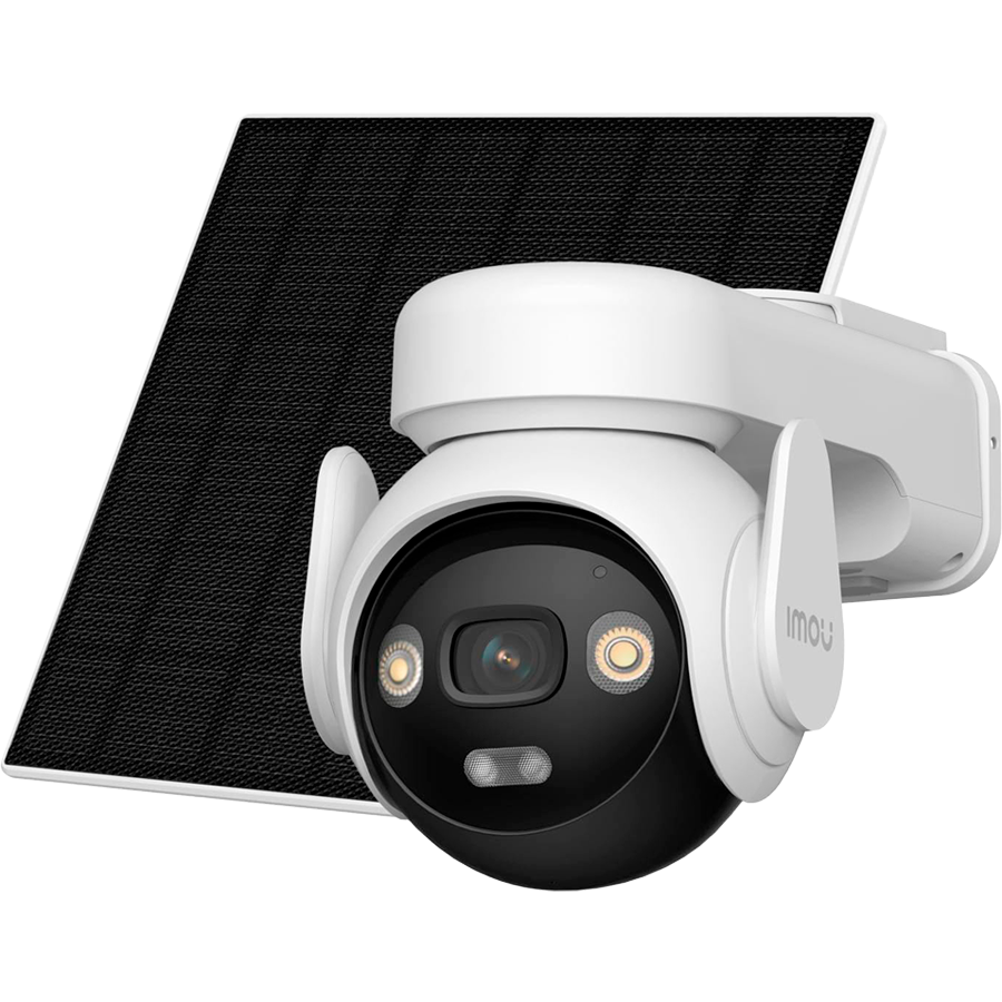 Imou AOV PT solar kit 5MP, smart full color night vision 4G+Wi-Fi IP camera,3.6mm fixed lens, 1/3'' progressive CMOS,330 Pan&90 Tilt, night vision up to 25m, H.265/H.264, Up to 15 fps Frame Rate,Micro SD up to 512GB, 8x Digital Zoom, Two-way Audio thumbnail 1