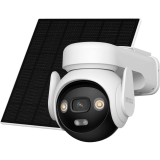 Imou AOV PT solar kit 5MP, smart full color night vision 4G+Wi-Fi IP camera,3.6mm fixed lens, 1/3'' progressive CMOS,330 Pan&90 Tilt, night vision up to 25m, H.265/H.264, Up to 15 fps Frame Rate,Micro SD up to 512GB, 8x Digital Zoom, Two-way Audio