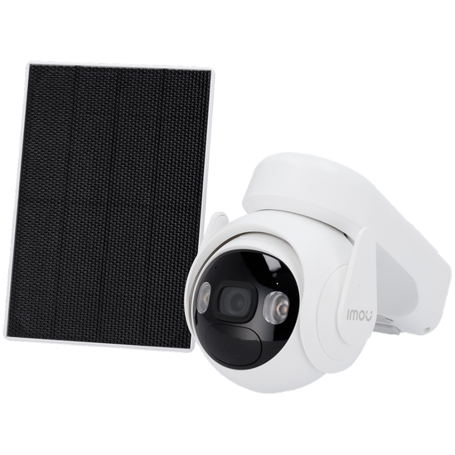 Imou Cell PT Solar KIT, Smart full color night vision PT 360 camera 3MP, 1/2.8 progressive CMOS, H.265, 15fps, 3.6mm lens, FOV 88, IR up to 20m, 8x digital zoom, micro SD up to 256GB, Built-in Mic and Speaker, spotlight, PIR detection, FSP12 thumbnail 3
