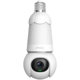 Imou Bulb Cam 5MP, full color night vision Bulb & Camera 2-in-1 5MP, 340°Pan & 0-90°Tilt, 5MP progressive CMOS, H.265, micro SD(512GB), 2.8mm Fixed lens, FOV 89°, IR up to 25m, 8x Zoom, 1xRJ45, Mic&Speaker, spotlight, 110dB Siren