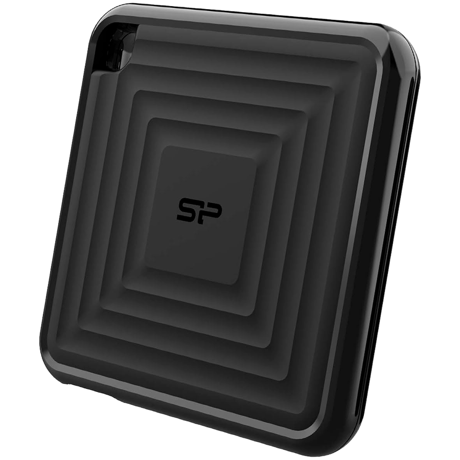 Silicon Power PC60 2TB Portable SSD SATAIII USB 3.2 Gen2 (Type-C) Portable SSD, R/W: up to 540MB/s; 500MB/s, Black thumbnail 1
