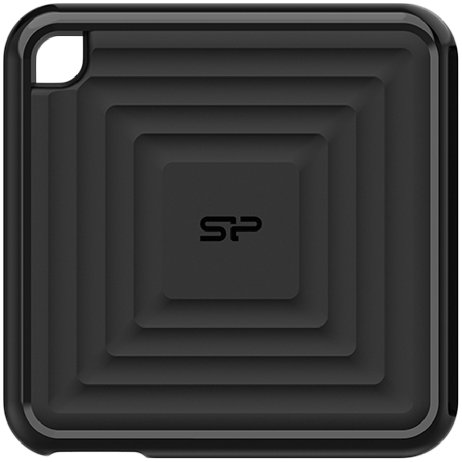 Silicon Power PC60 256GB Portable SSD SATAIII USB 3.2 Gen2 (Type-C) Portable SSD, R/W: up to 540MB/s; 500MB/s, Black thumbnail 1