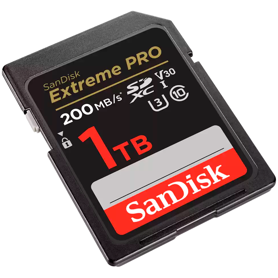 SANDISK Extreme PRO 1TB SDXC Memory Card + 2 years RescuePRO Deluxe up to 200MB/s & 140MB/s Read/Write speeds, UHS-I, Class 10, U3, V30 thumbnail 2