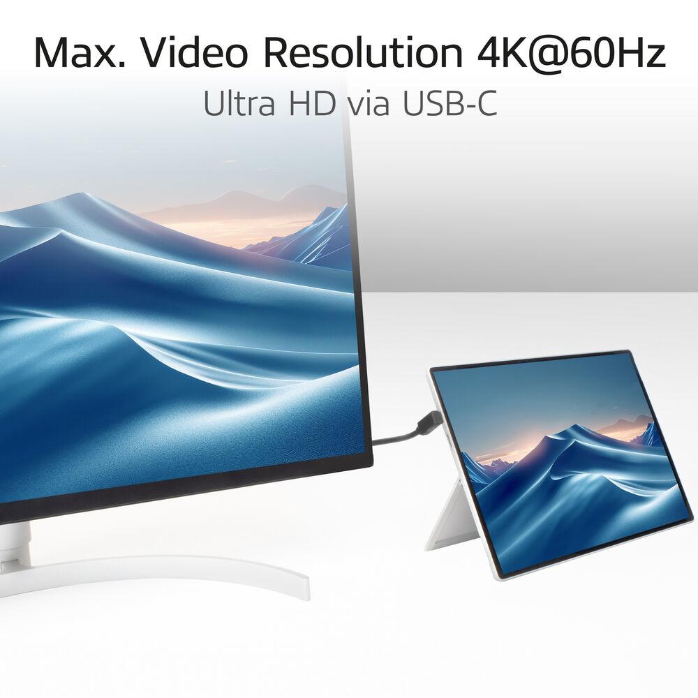 ACT Кабел USB-C 10Gbps, 60W, 1м, конектори на 90° up/down angled thumbnail 4