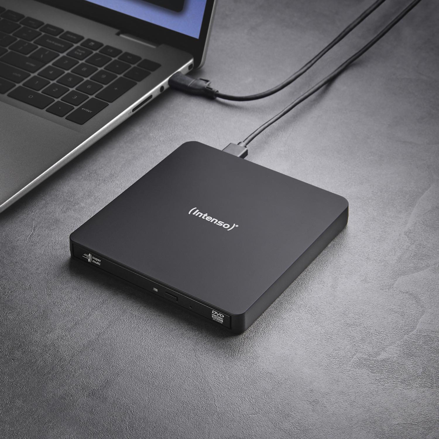 Записващо устройство  Blu- ray Slim  Intenso EOD500D,външно usb 3.2 черен цвят thumbnail 2