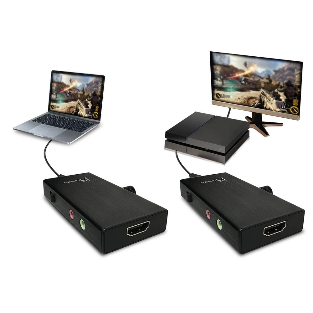 Кепчер адаптер j5 create JVA02, HDMI към USB-C, PD, Черен thumbnail 2
