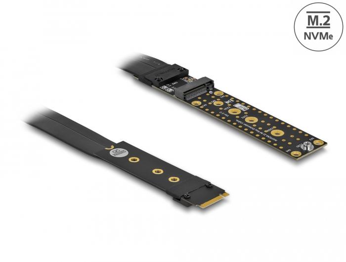 Карта Delock 64136, M.2 Key M Extension NVMe, Кабел 20 см. thumbnail 1