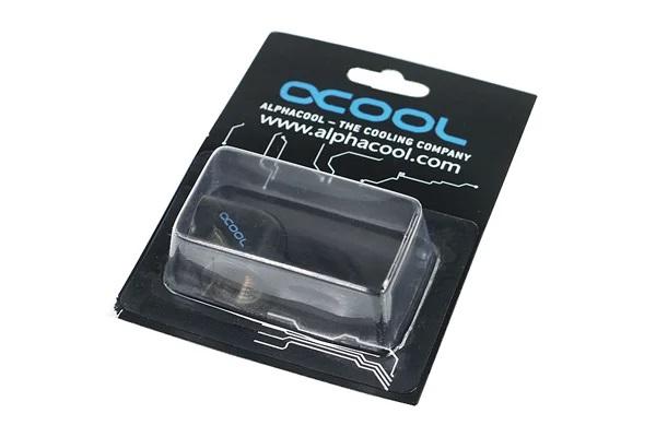 L-конектор Alphacool HF, Вътрешна резба G1/4 - G1/4, 90°, Черен мат thumbnail 3