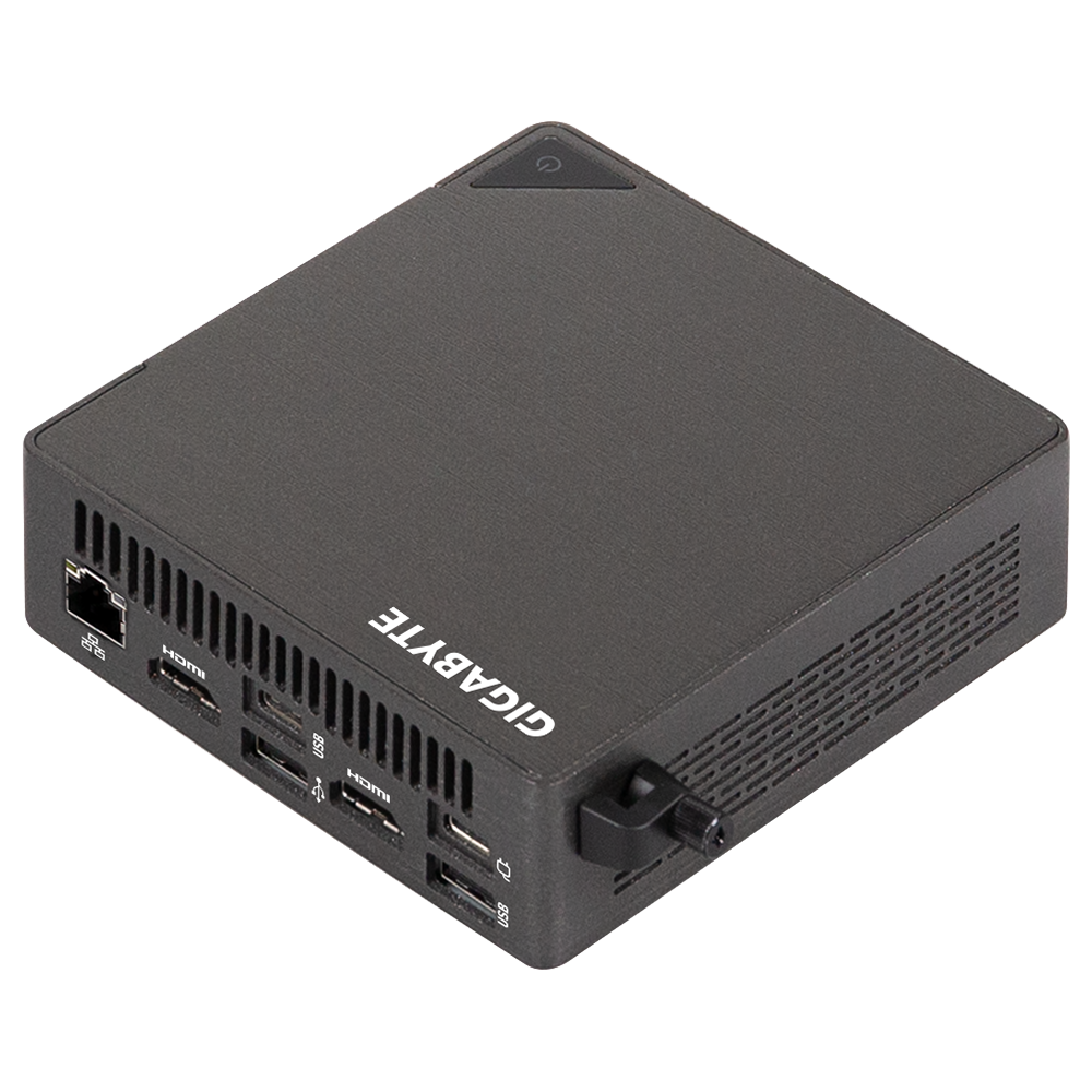 Мини компютър Gigabyte BRIX BRU5-225H, Intel Core Ultra 5 225H, 2 x SO-DIMM DDR5, 2 x M.2 SSD, Wi-Fi 7 + BT 5.4 thumbnail 1