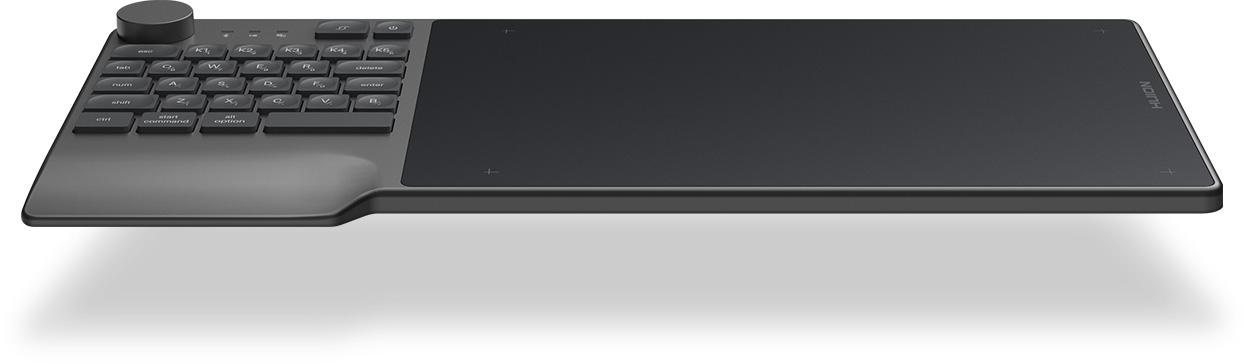 Графичен таблет HUION Inspiroy Keydial KD200, USB-C, Bluetooth, Metal Grey thumbnail 4