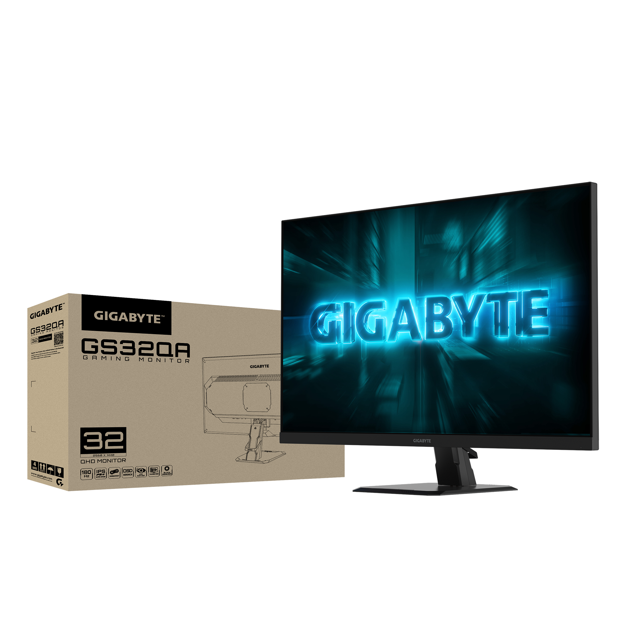 Геймърски Монитор Gigabyte GS32QA - 32" SS-IPS QHD(2560x1440), 180Hz, 1ms, HDR Ready thumbnail 6