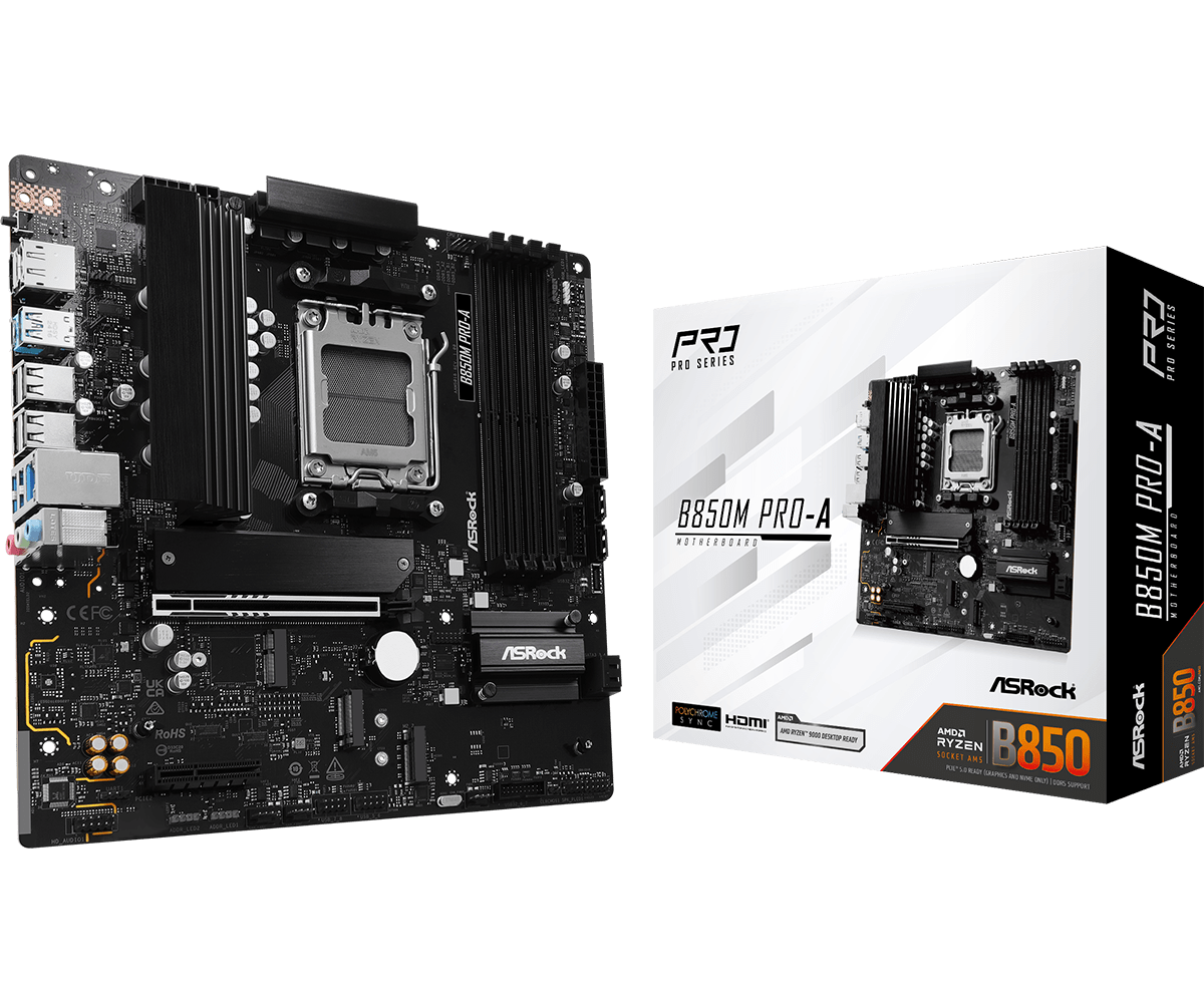Дънна платка ASRock B850M Pro-A socket AM5 thumbnail 4