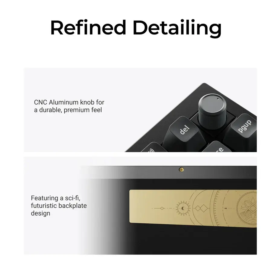 Безжична механичка клавиатура Keychron Q1 Ultra 8K Black - Silk POM Switch Brown thumbnail 3