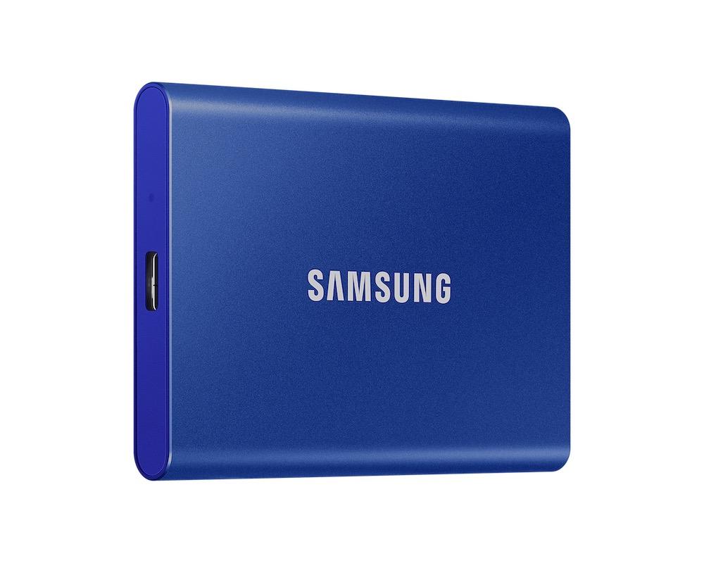 Външен SSD Samsung T7, Indigo Blue 2000GB thumbnail 1