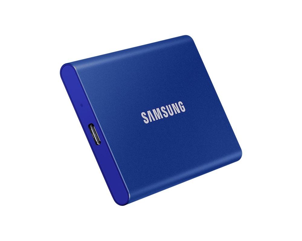 Външен SSD Samsung T7, Indigo Blue 2000GB thumbnail 3
