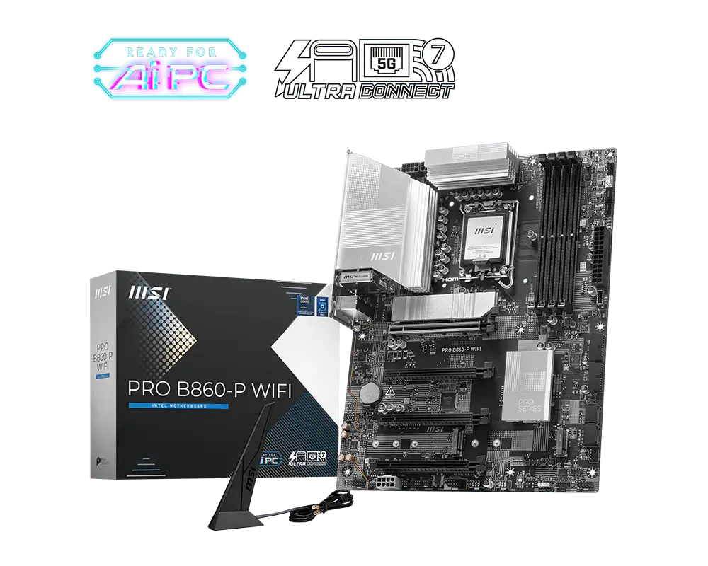 Дънна платка MSI PRO B860-P WIFI 7, LGA 1851 thumbnail 4