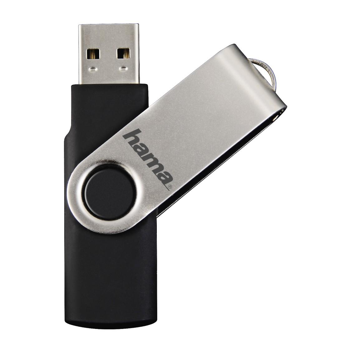 USB памет HAMA Rotate, 64GB, 10 MB/s, Черен thumbnail 3