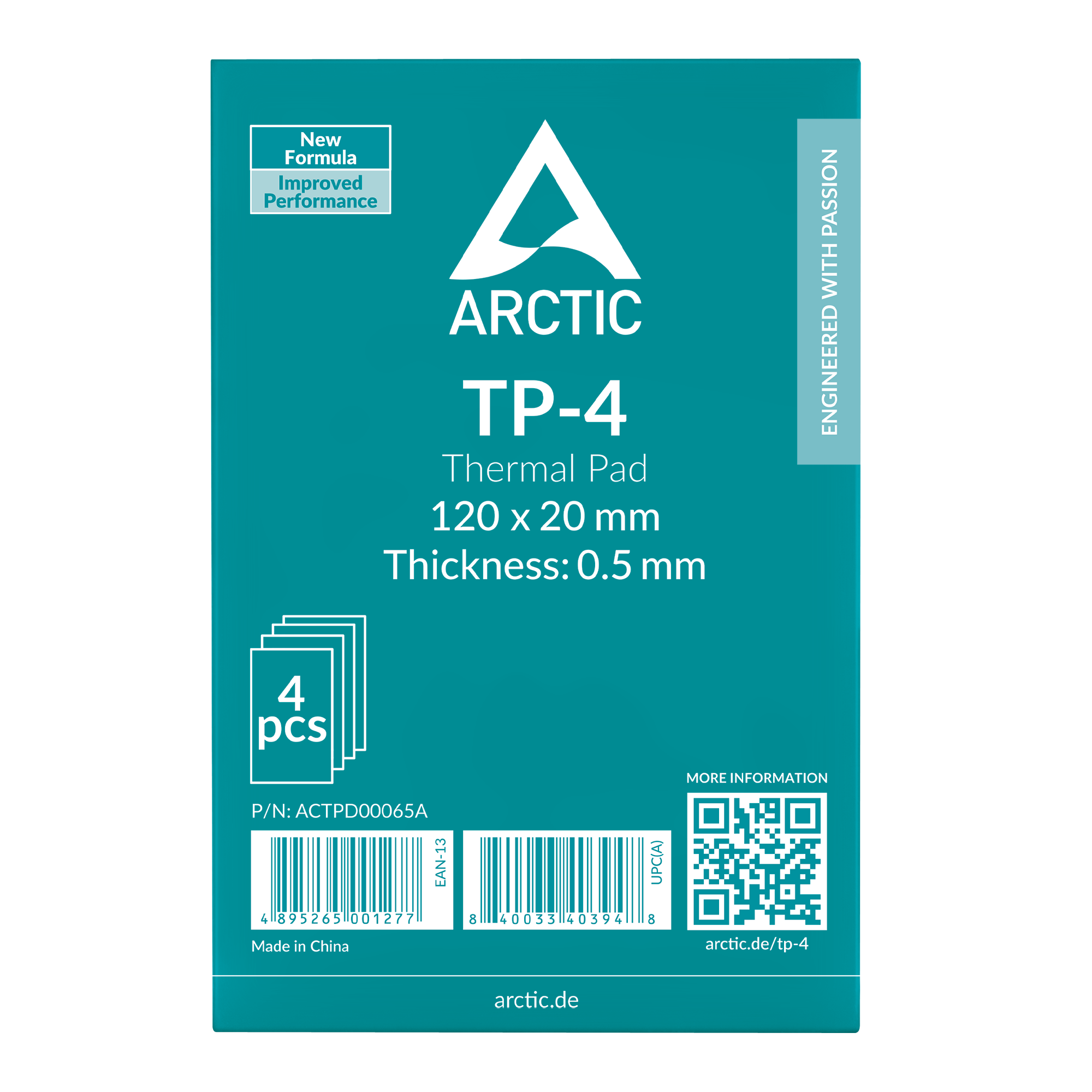 Термопроводящ пад ARCTIC TP-4 - 120x20x0.5 mm 4-Pack thumbnail 2