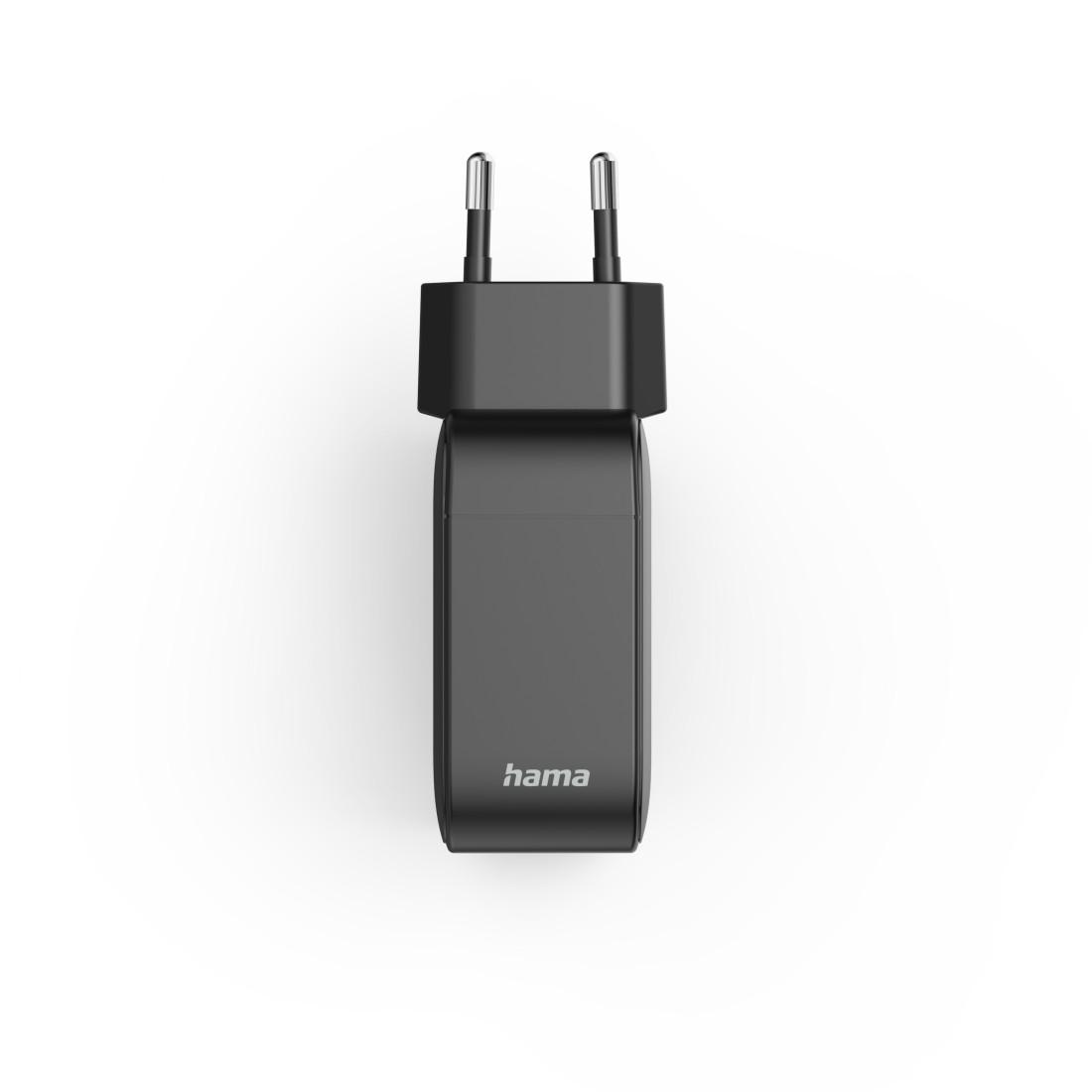 HAMA Бързо зарядно GaN, 2x USB-C, 1x USB-A, PD, 100 W, черно thumbnail 3