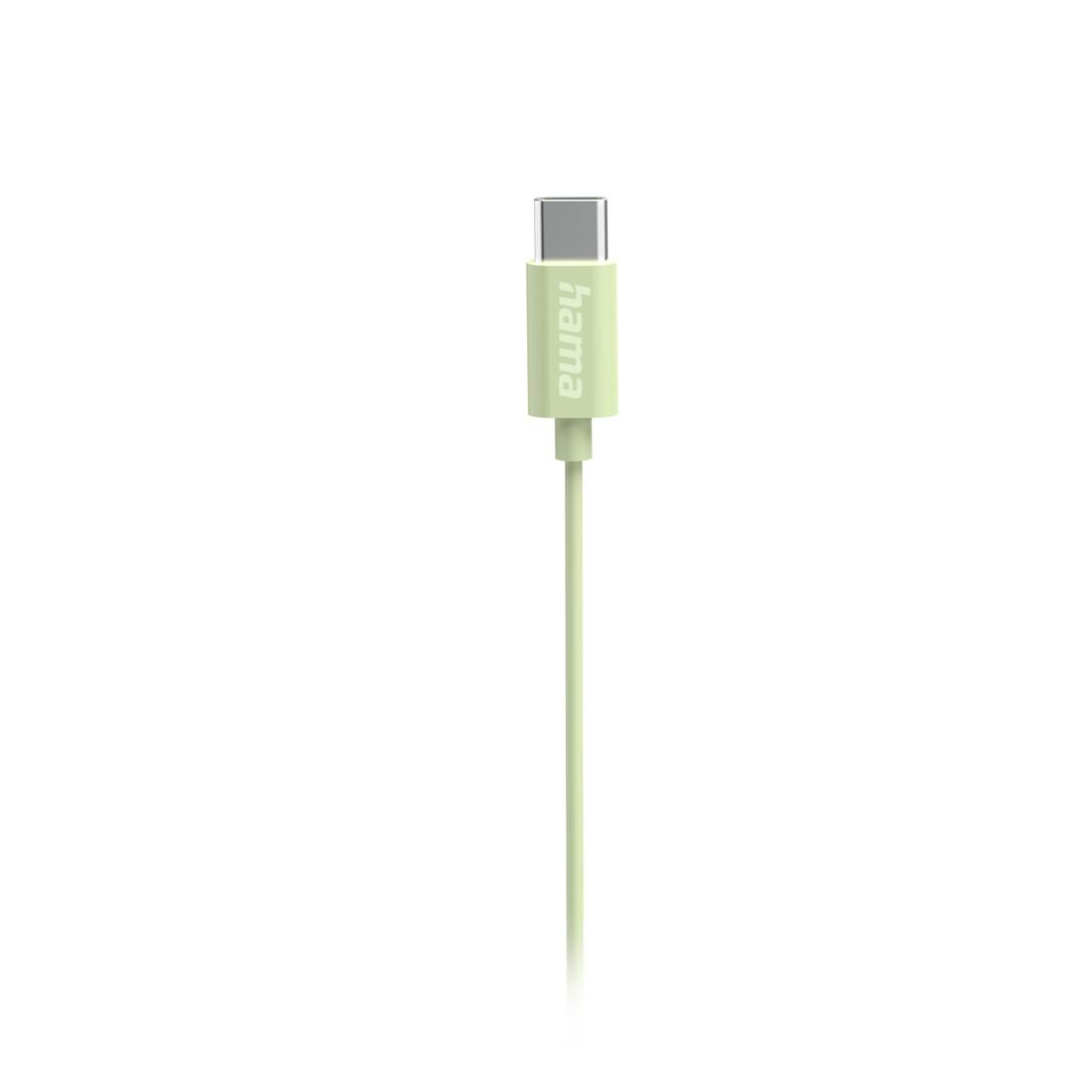 HAMA Слушалки “Curly”, USB-C, микрофон, зелен thumbnail 4