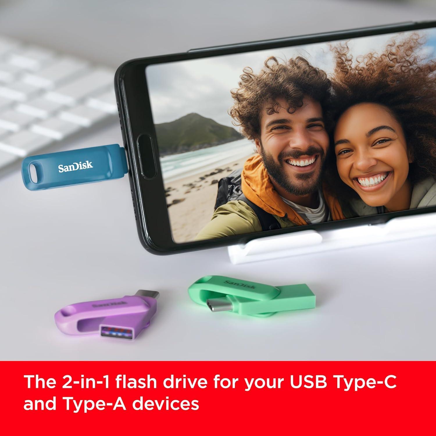 SanDisk Флаш памет 256Gb Ultra Drive Go USB-C Type-C, BLUE thumbnail 2