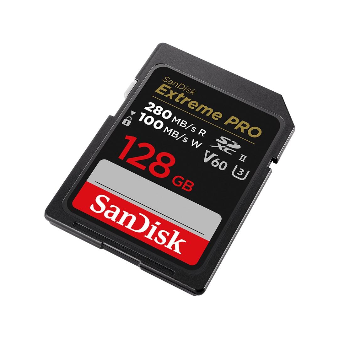 SanDisk Карта памет Extreme Pro SDXC 128GB 280MB/s & 100Mb/s Class 10 UHS-II thumbnail 2
