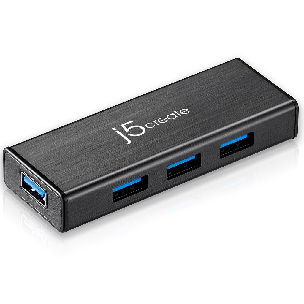 Хъб 4-портов J5 Create JUH340, USB 3.0, 1:4, Черен  thumbnail 1