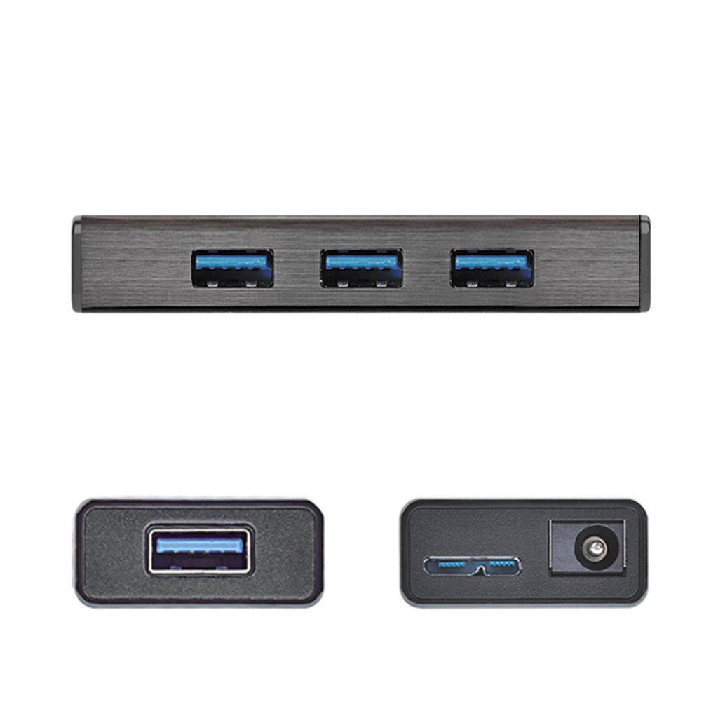 Хъб 4-портов J5 Create JUH340, USB 3.0, 1:4, Черен  thumbnail 2