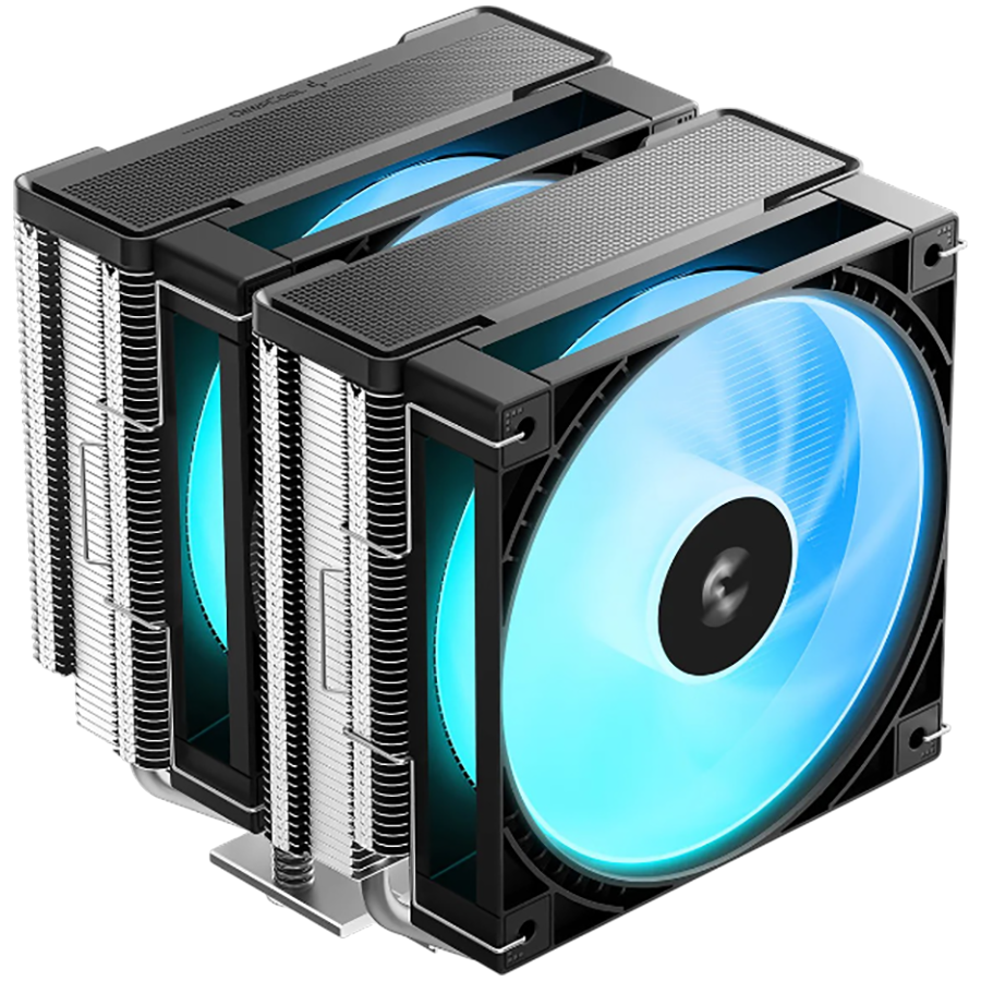 DeepCool AG620 G2 ARGB, CPU Air Cooler, 2x120mm PWM ARGB Fan, TDP 270W, 6 Heatpipes, Black, LGA1851/1700, AMD AM5/AM4, 129x136x159 mm(LxWxH), 2Y, R-AG620-BKAMMG2-G thumbnail 2