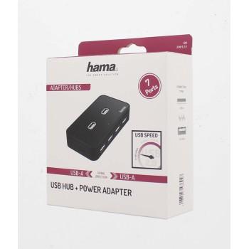 USB хъб, 7-портов, със захранване, HAMA-200123 thumbnail 2