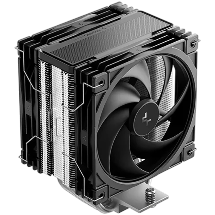 DeepCool AG400 G2 PLUS, CPU Air Cooler, 2x120mm PWM Fan, TDP 230W, 4 Heatpipes, Black, LGA1851/1700, AMD AM5/AM4, 125x107x152 mm(LxWxH), 2Y, R-AG400-BKNPMG2-G-1 thumbnail 1