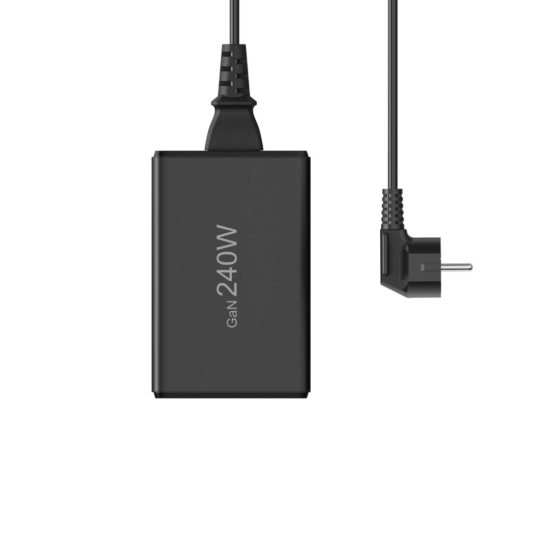 HAMA Зарядна станция 240 W, GaN, Fast Charger, 4 x USB-C, 1 x USB-A, PD thumbnail 3