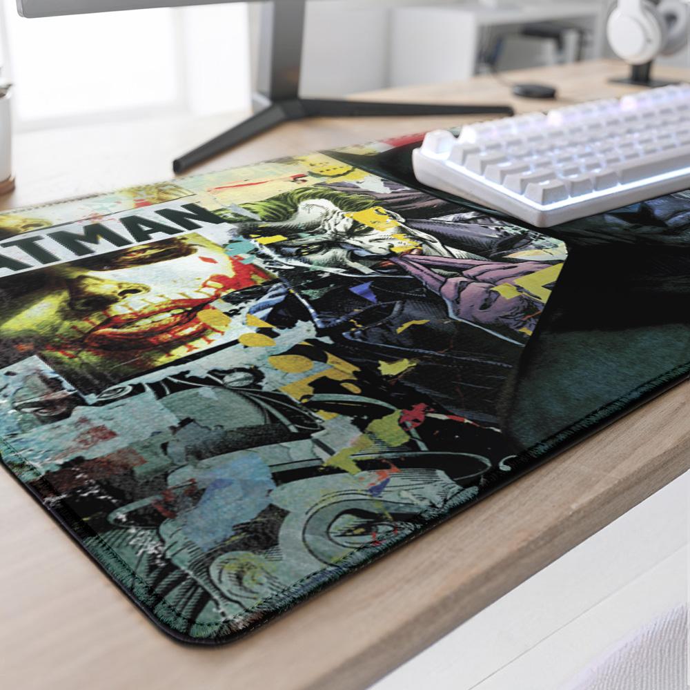 Геймърски пад DC Batman: Torn Collage - Batman and Villains, XL thumbnail 3