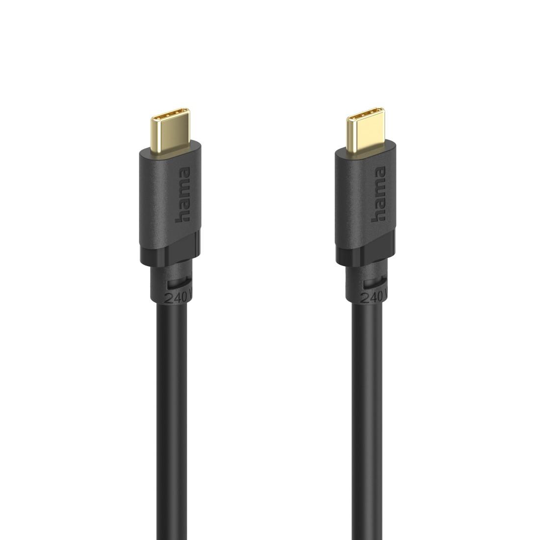 HAMA Кабел USB-C E-Marker чип USB 3.2 Gen1, 5 Gbit/s, 240 W, 1.5 м thumbnail 1