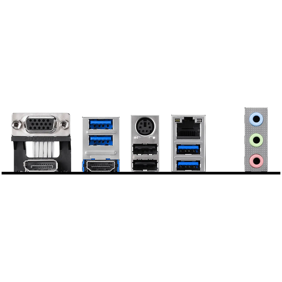 MSI PRO B550M-P, M-ATX, Socket AM4, 4 DIMM, Dual Channel DDR4 up to 4400+(OC)MHz, 1x PCIe 4.0 x16 slot, 2x M.2 slots, 4x USB 3.2 Gen 1, 2x USB 2.0, 1x HDMI,1x DP, 1x VGA, 1G LAN, 7.1 Audio, 3Y thumbnail 4