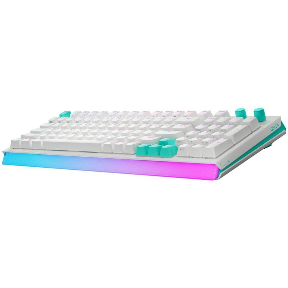Геймърска механична клавиатура Logitech G512 X 98 - Dual Swap Analog/Mechanical Switch - White thumbnail 2
