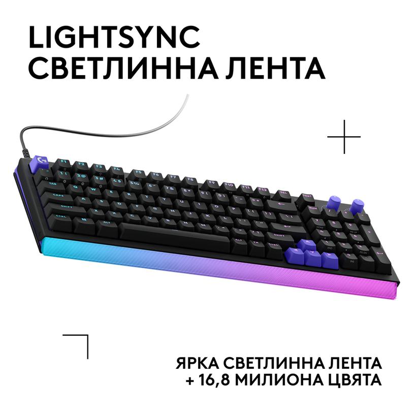Геймърска механична клавиатура Logitech G512 X 98 - Dual Swap Analog/Mechanical Switch - Black thumbnail 4