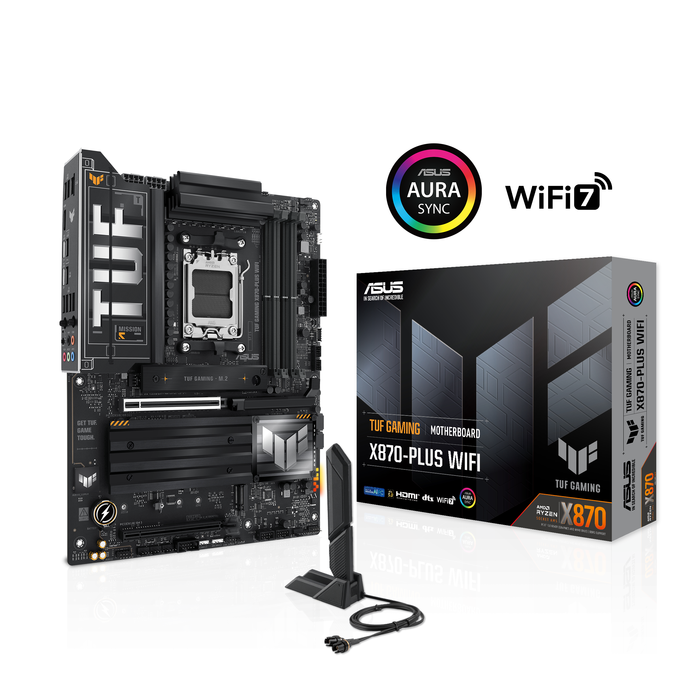 Дънна платка ASUS TUF GAMING X870-PLUS WIFI AM5 DDR5 thumbnail 5
