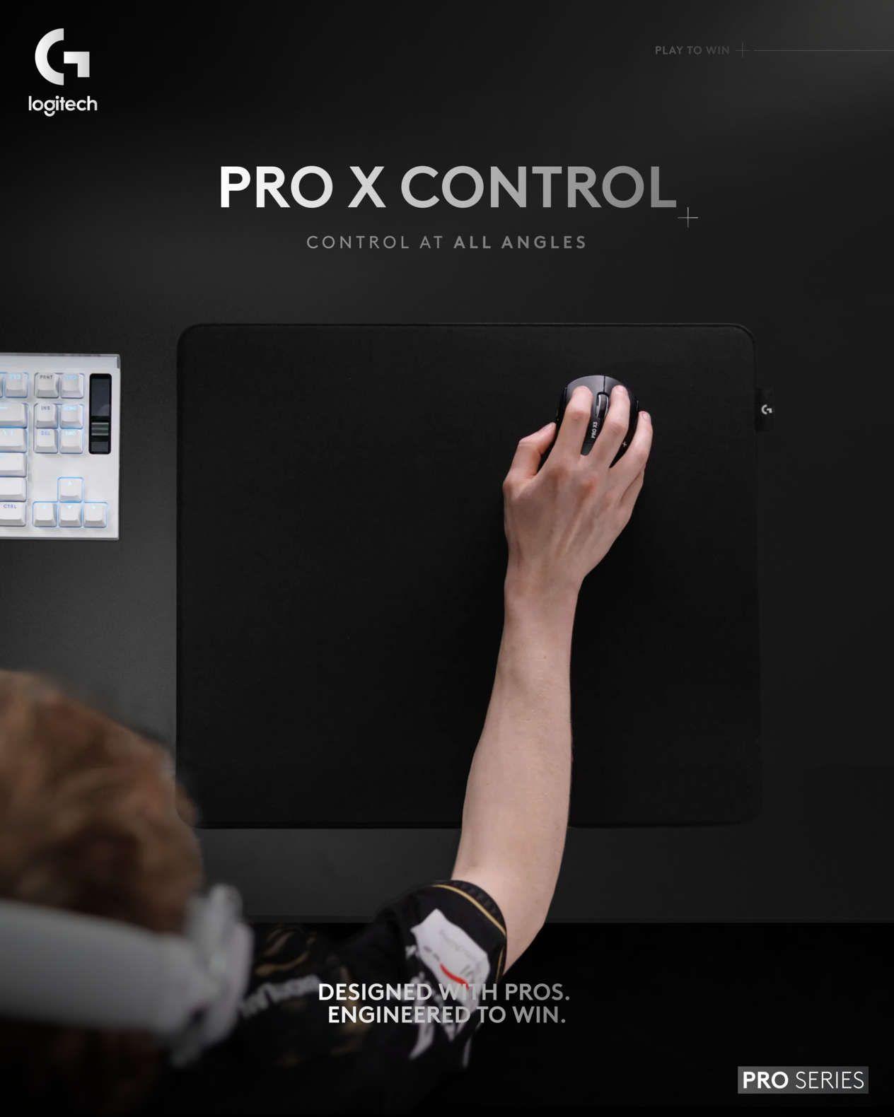 Геймърски пад Logitech Pro X Control 400x460 mm - Черен thumbnail 5