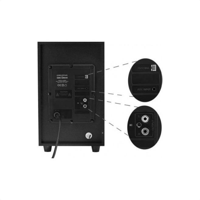 Озвучителна система 2.1 Creative SBS E2500,Bluetooth,FM, 30W, Черен thumbnail 2