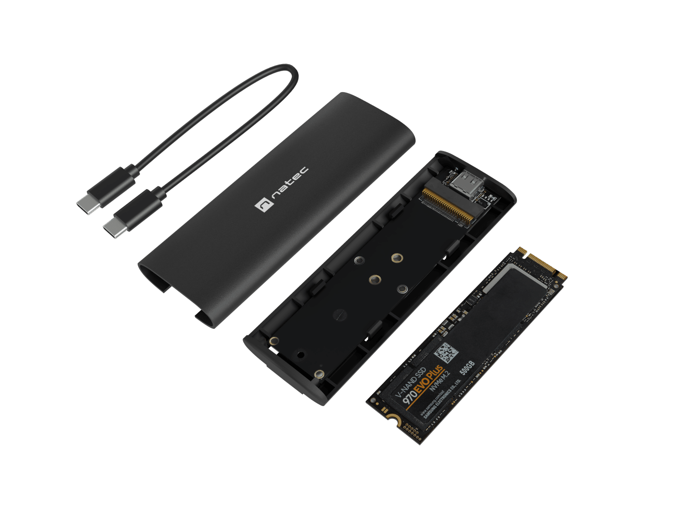 Чекмедже за M.2 NVME, Natec Rhino, черен thumbnail 4