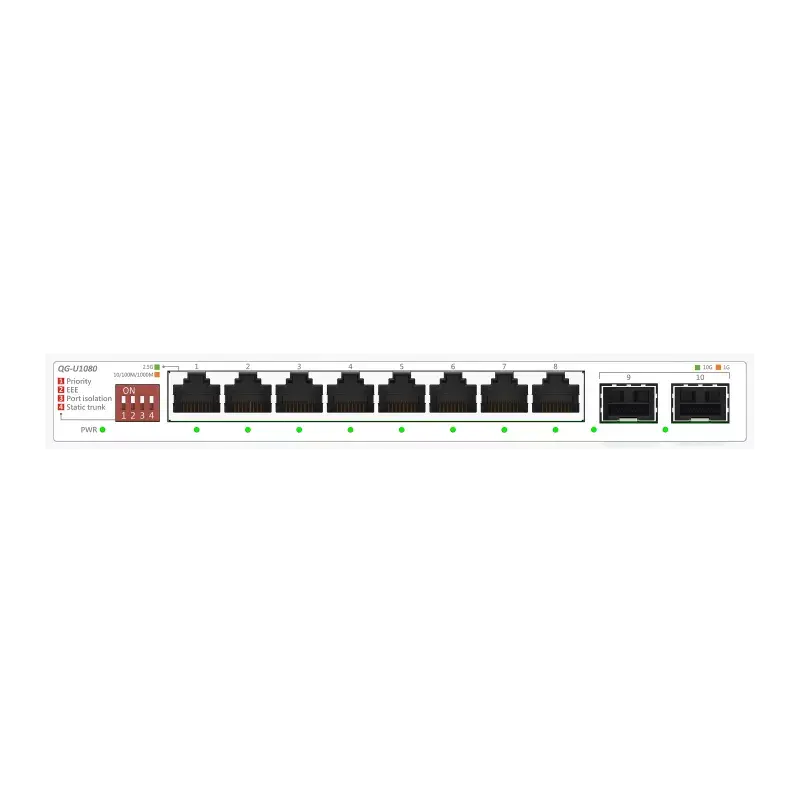 Суич ASUS QG-U1080 8-Port 8 x 2.5Gbps ports thumbnail 2