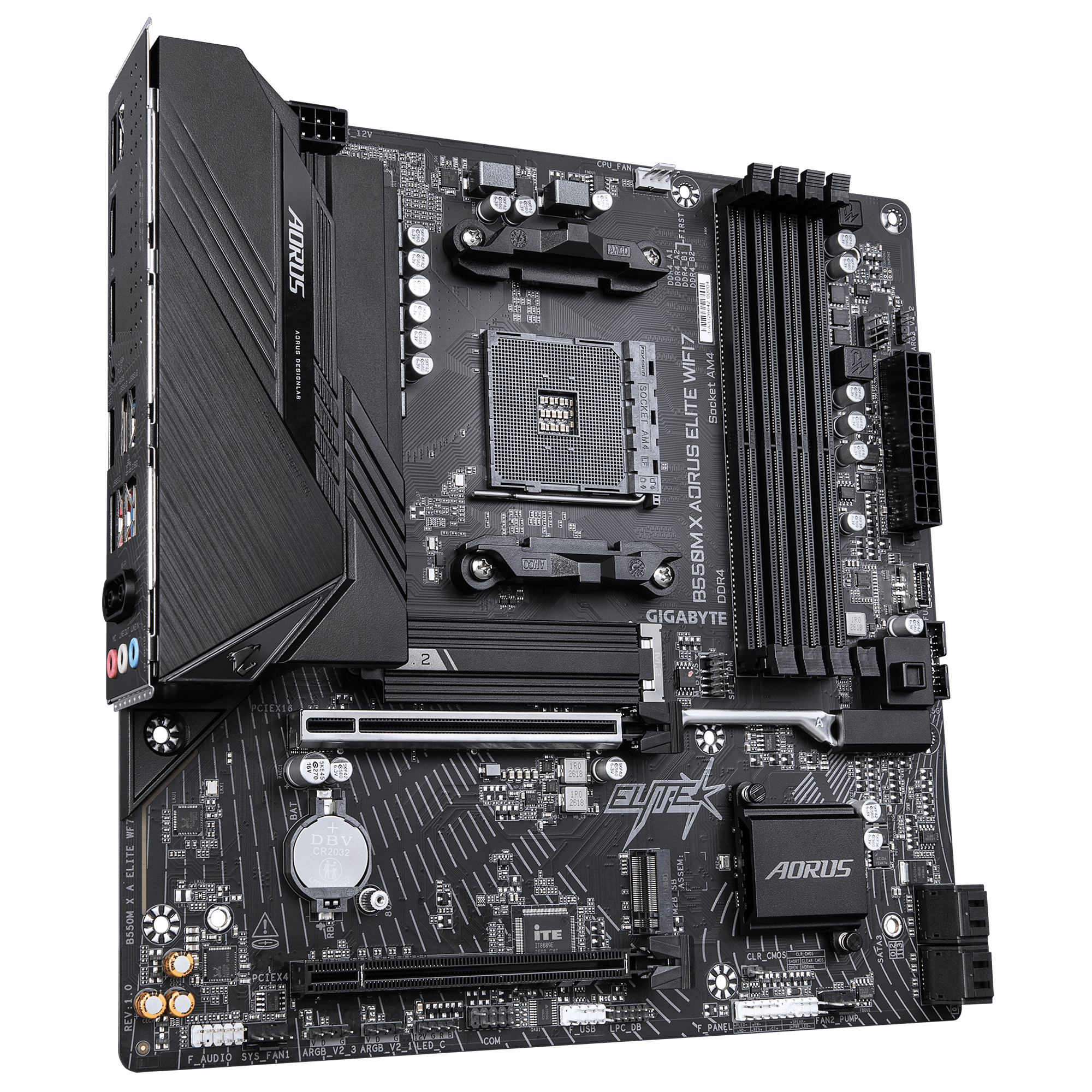 Дънна платка GIGABYTE B550M X AORUS ELITE WIFI7, Socket AM4 thumbnail 1