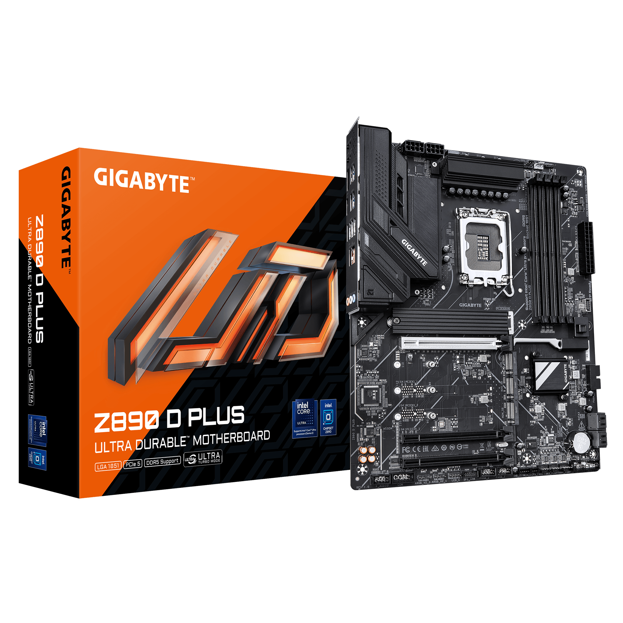 Дънна платка GIGABYTE Z890 D PLUS, LGA 1851 thumbnail 3